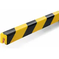 Durable Kantenschutzprofil E8R, rund, selbstklebend, für Innen- & Außenbereich, Aussparung 8 mm, L 1000 mm, PU-Schaum, gelb/schwarz