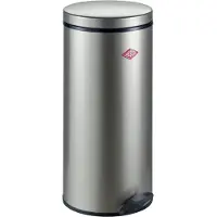 Wesco 127531-11 GASTRO Tretabfallsammler 127 in SILBER mit 22 Liter Volumen / Treteimer / Mülleimer