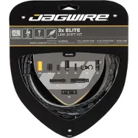 Jagwire 2x Elite Link Shift Kit Schaltzugset Schwarz Schwarz One Size