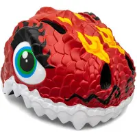 Crazy Safety - Dragon Fahrradhelm - Rot (49-55 cm)