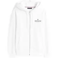 Tommy Hilfiger Sweatshirt Stacked MW0MW39375 Weiß Regular Fit