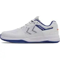 Hummel Power Play Pro Indoor Hallenschuhe Sportschuhe Handballschuhe weiss/blau 225338-9368, Schuhgröße:46 EU