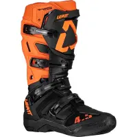 Leatt 4.5 Schwarz-Orange Motocross-Stiefel Größe 42