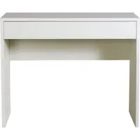 Die Möbelfundgrube Schminktisch mit Schublade weiß hochglanz 100 cm - ESPRESSO