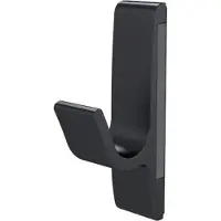 Hermeta Magnet-Mantelhaken 0150 einfach Ausladung 40 mm Aluminium schwarz eloxiert Höhe 85 mm