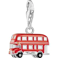Thomas Sabo Charm-Anhänger roter London Bus Silber