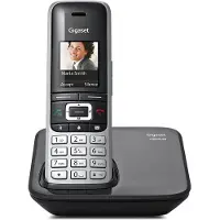 Gigaset Premium 100, DECT-Telefon, Kabelloses Mobilteil, Freisprecheinrichtung, 500 Eintragungen, Anrufer-Identifikation, Schwarz, Silber