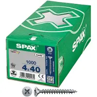 Spax Wirox Z2 4x40 Mm Senkkopfschraube Mit Kreuzschlitz 1000 Einheiten