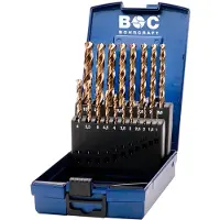 Bohrcraft Din 338 N Hss-e Co5% Metallbohrer 19 Stücke