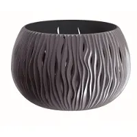 Prosperplast Blumentopf BOWL SANDY Anthrazit 37 cm