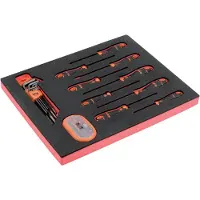 Bahco Hexagonal Wrenches And Bits In Foam Tray 2-3 Fit&go Schraubendreher-set 49 Einheiten