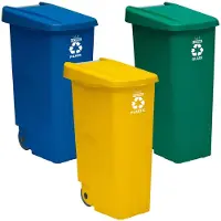Wellhome 330l Pk3587 Recyclingbehälter 3 Einheiten