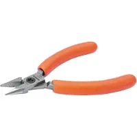 Bahco Kompakte Flachrundzangen mit orangefarbenen PVC-Griffen 144 mm