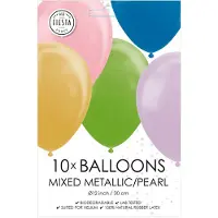 Globos Nordic Luftballons Metallic Pearl Mix Colors 30cm, 10Stk.