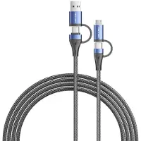Vention CTLLF, 1 m, USB A/USB C, USB C/Micro-USB B, USB 2.0, 0,48 Gbit/s, Blau