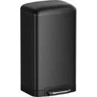 Songmics Mülleimer, 30 L, Küchenkorb, Pedalstahlkorb