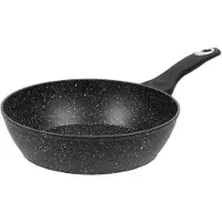 Resto Kitchenware Bratpfanne "Antlia, tiefe Pfanne mit ergonomischem Soft-Touch-Griff" Aluminium 1 Stk. tlg. Marmor-Antihaftbeschichtung, 4-lagig, für alle Herdarten geeignet