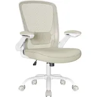 Songmics Bürostuhl ergonomisch, Drehstuhl mit Mesh, Lenden- und Kopfstütze, Wipp