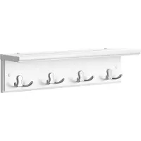 Songmics Wandgarderobe mit Ablage Weiss