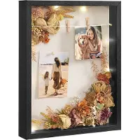 Songmics Bilderrahmen Glas Geschenkidee schwarz RPF009B02
