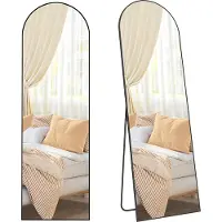 Songmics Ganzkörperspiegel, 160 x 50 cm, gewölbter Standspiegel