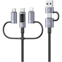 Usams Kabel 6W1 Schnellladung 60W 1,2M Datenkabel Digital Dispay Aluminium Legierung Seria Sufeng Sj713