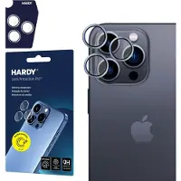 3MK Apple iPhone 16 Pro /16 Pro Max - HARDY Lens Protection Pro Titanium Silver
