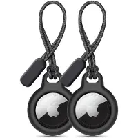 Tech-Protect Rough 2-pack case for Apple AirTag - black