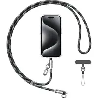 Usams Sj745 60 W Usb-C Auf Usb-C Telefon-Lanyard Mit Ladekabel, 1,2 M, Schwarz