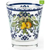Excelsa set 6 espressotassen Amalfi glas 9 cl bunt