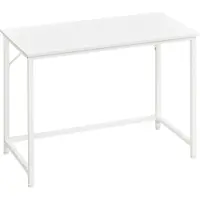 Songmics VASAGLE Schreibtisch Computertisch 100 x 50 x 75 cm schmaler Bürotisch weiß