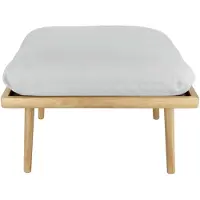UMAGE - Lounge Around Shuffle Pouf, Eiche natur / sterling