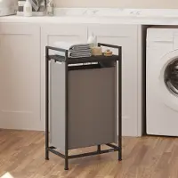 Hobby Hall Wäschekorb, Wäschesammler mit Ablage, Wäschesack BLHB35001G01