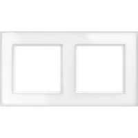 Homematic IP Glasrahmen | HmIP-GF2 | Weiß | 2-fach