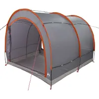 vidaXL Fahrradgarage mit Dach Grau und Orange 256 x 222 x 182 cm Taft