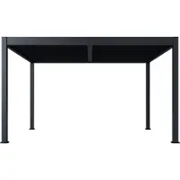 Paragon , Pergola / Pavillon mit Lamellendach "Tuscan 1214", anthrazit, 370 x 433 x 265 cm (L x B x H)
