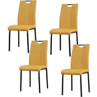 HTI Stuhl 4er Set Denton Webstoff 41,5x52,5x96,5 cm Sitzhöhe 47 cm