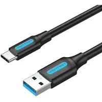 Vention USB 3.0 A auf USB-C-Kabel COZBG 3A 1,5 m Schwarzes PVC