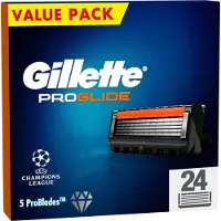 Gillette Proglide Rasierklingen Ersatzköpfe für Herren mit 5 Klingen 24 Stück