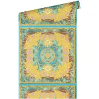 Versace Vliestapete "Wallpaper 5 Design" abstrakt gemustert leicht glänzend leicht strukturiert Dschungel auffallende Fliesen-Tapete Tapeten Wohnzimmer Schlafzimmer