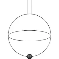 Lodes Elara Pendelleuchte Large 3000K Black - , dimmbar, Schwarz, für Wohnzimmer, Metall