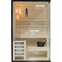 HOME DELUXE Traditionelle SHADOW M – 120x120x190 cm inkl. 3,6 kW Saunaofen