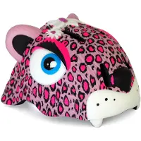 Crazy Safety - Leopard Fahrradhelm - Pink (49-55 cm)