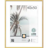 Möbel Kraft Xxxl Bilderrahmen Kyoto , Gold , Kunststoff, Glas , rechteckig , 41.2x51.1 cm , Bilder und Zubehör, Bilderrahmen, Bilderrahmen Kunststoff