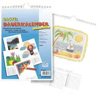 Folia Dauerkalender Selbergestalten A4 weiß GLO663305471
