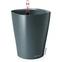 Lechuza 'Deltini Premium', anthrazit, ca. Ø 14 x H 18 cm
