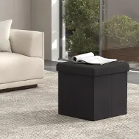 Hobby Hall Sitzhocker mit Stauraum, kleine Fußbank, Sitzbank LSFB35227B01