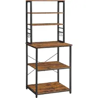 Songmics Küchenregal mit 6 Ablagen vintagebraun 60cm breit