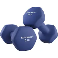 Songmics Kurzhanteln 2er-Set marineblau SYL910Q01