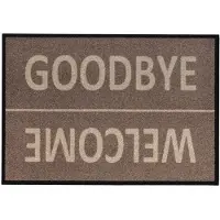 Andiamo Fußmatte Diavolo Welcome/Goodbye taupe, 39 x 58 cm GLO795851456